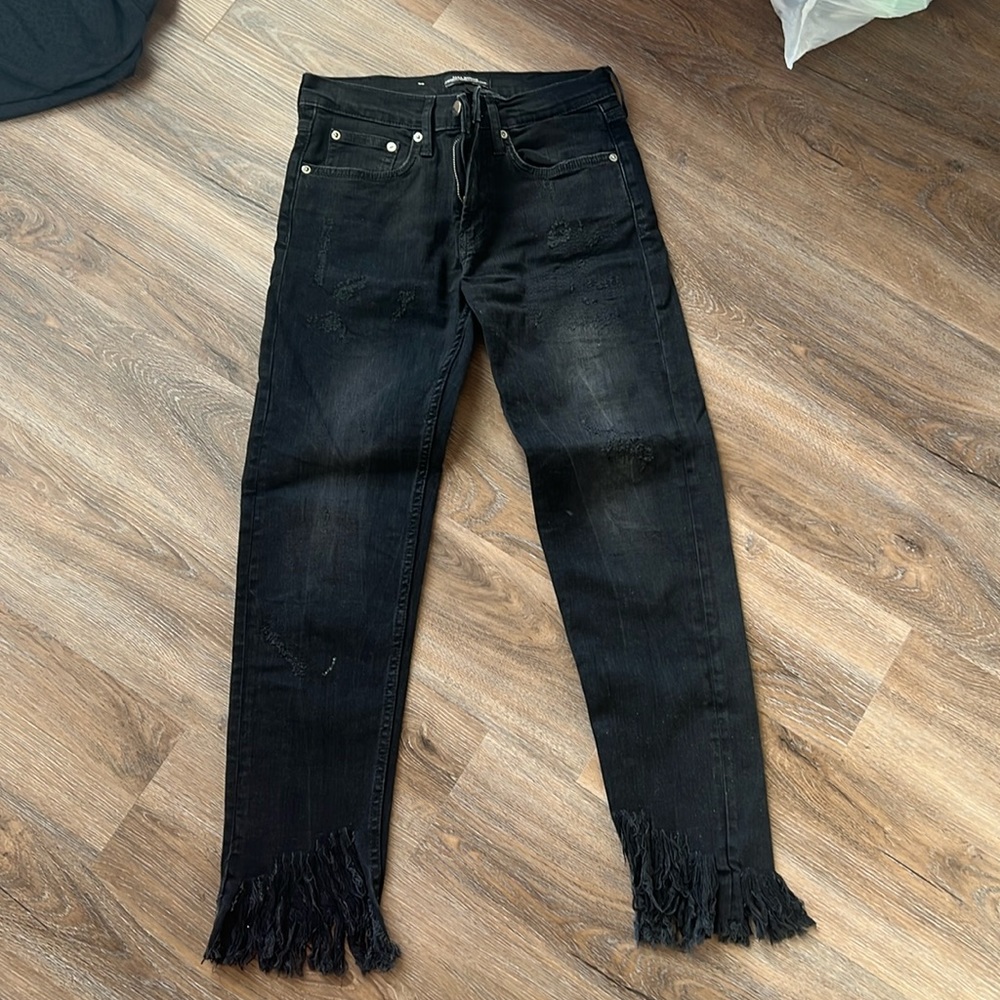 zara black skinny jeans